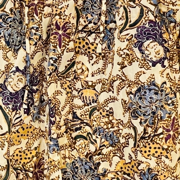 NWT size L women’s Opehelia Roe dress shirt with elastic sleeves multi color - Picture 2 of 9